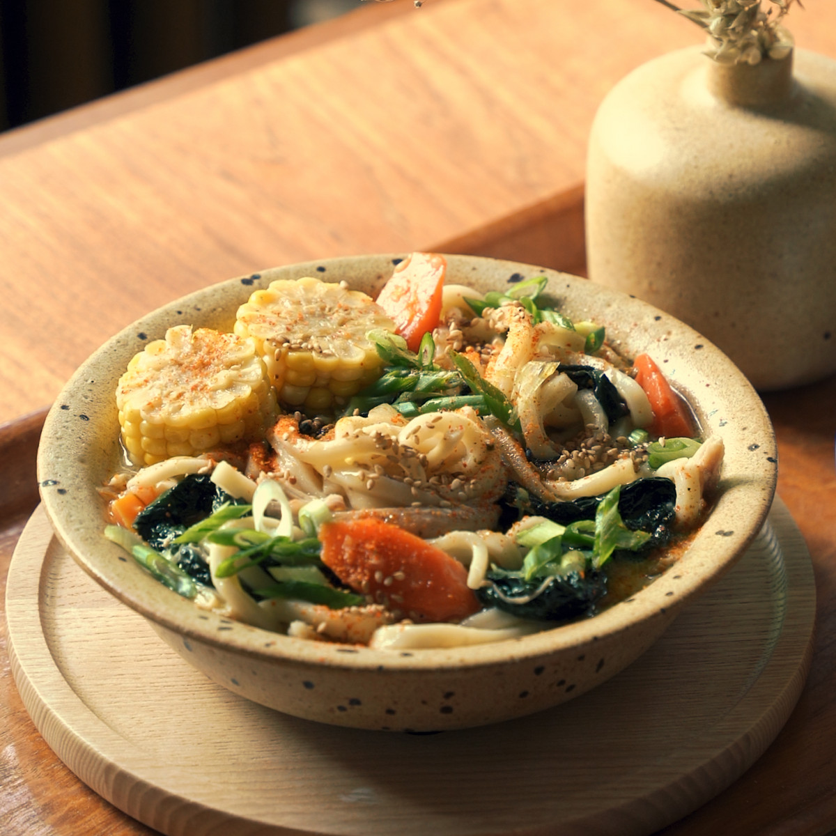 Coconut Braised Chicken Noodle Soup | Little Fat Boy