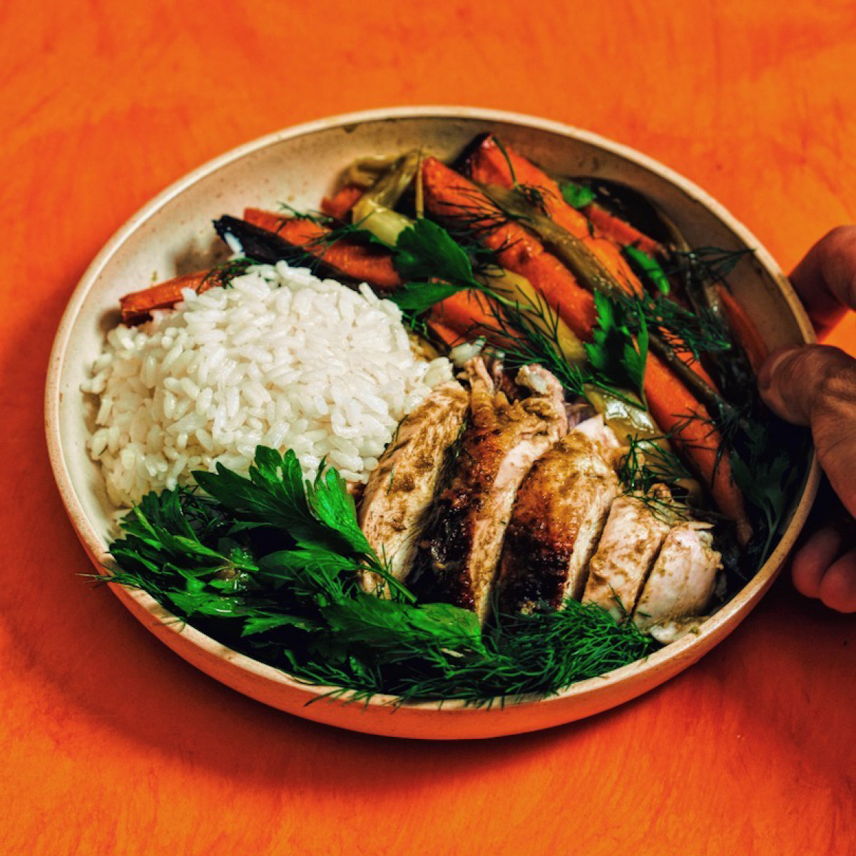 Herby Dill and Scallion Skillet Chicken | Little Fat Boy