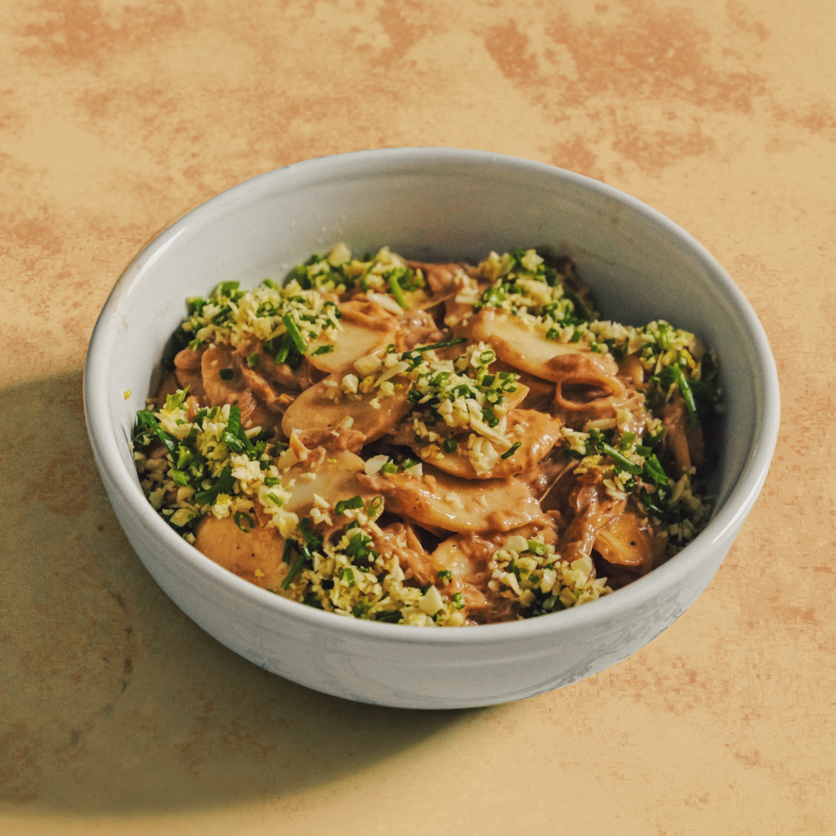 Rice Cakes with Miso Caramelized Onions | Little Fat Boy