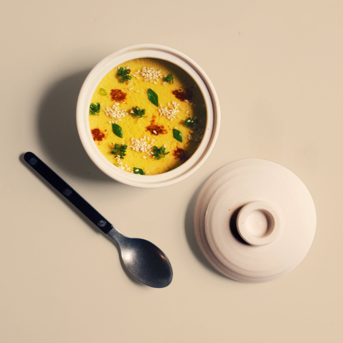 Steamed Egg with Roasted Corn Broth | Little Fat Boy