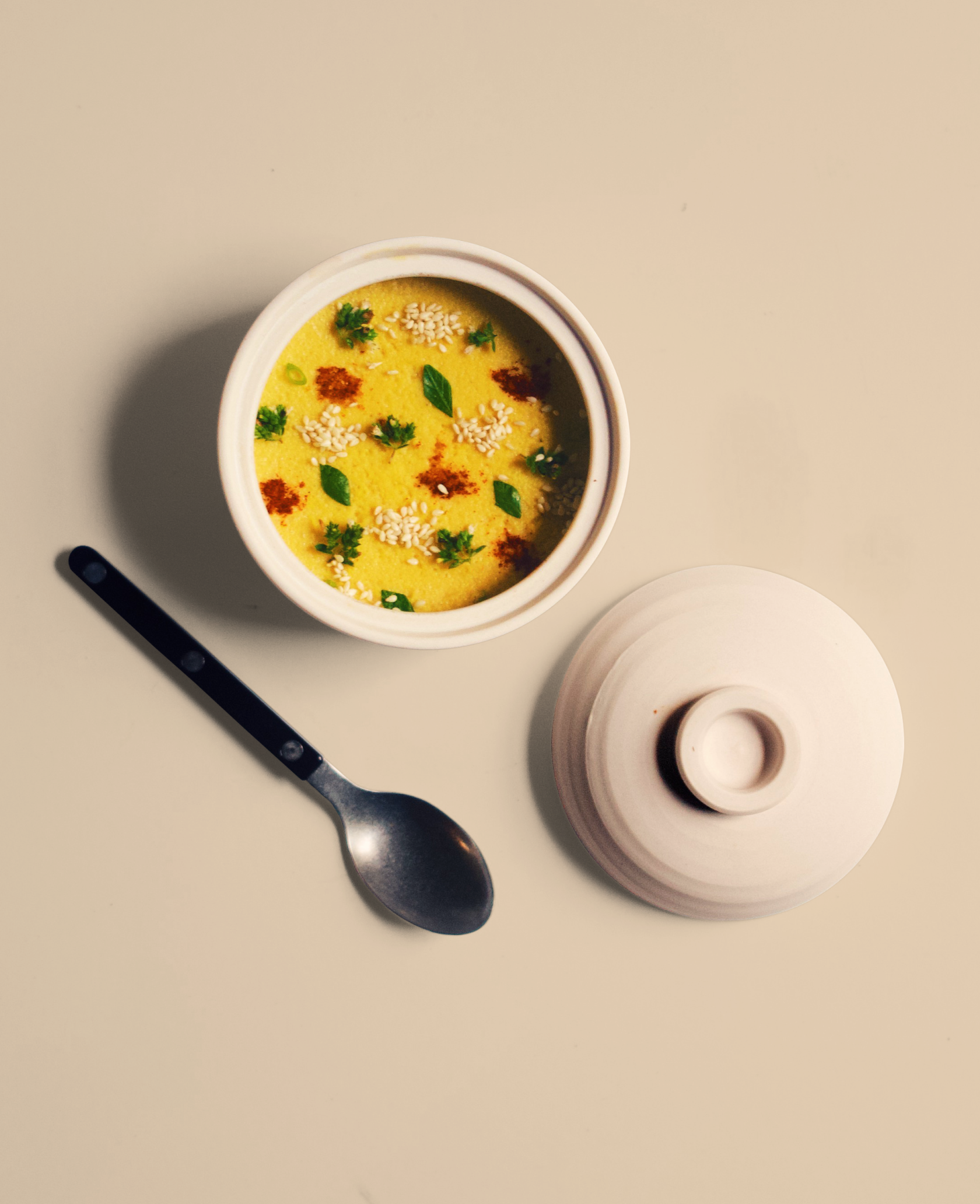 Steamed Egg with Roasted Corn Broth