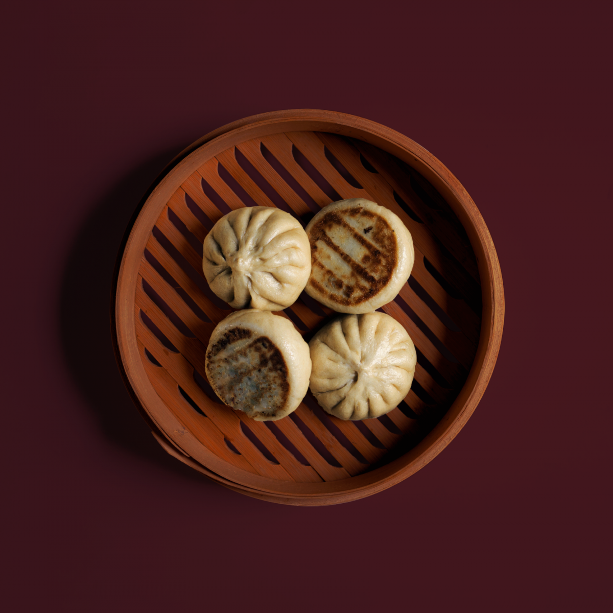 Steamed Vegetable and Pork Buns | Little Fat Boy